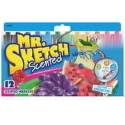 Angle View: Mr. Sketch Scented Markers, Chisel Tip, Assorted Colors, 12 Count