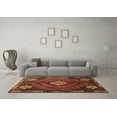 thumbnail image 3 of Ahgly Company Indoor Square Persian Brown Traditional Area Rugs, 4' Square, 3 of 4