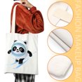 thumbnail image 3 of Bolsa Beijing 2022 Bolso de hombro de lona Mascota Bing Dwen Dwen Bolsos de compras Ehuebsd Nuevos Originales, 3 of 9