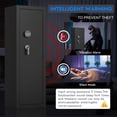 thumbnail image 4 of Sapital gun safe, biometric rifle and shotgun safe, heavy-duty assembled gun cabinet with adjustable storage compartments, suitable for bedrooms, living rooms, and wardrobes (black)., 4 of 6