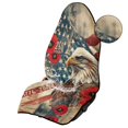 thumbnail image 4 of KUIFORTI 250 Years Eagle Print Car Seat Towel Cover Car Protective Front Seat Covers Water Resistant Anti-Slip for Athletes, Gym, Yoga, Beach for Car, Trucks, Van&SUV, 4 of 7