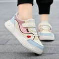 thumbnail image 5 of Splozh Toddler Walking Shoes Casual Leather Children's Sports Shoes for Boys Girls Mesh Breathable Walking Shoes Beige,US 1, 5 of 9
