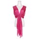 thumbnail image 3 of Chales y envolturas para mujeres Inspire Chic para vestidos de noche, brillante, chispeante y elegante con hebilla 74.8x17.7" (LxA) Rosa Fucsia (Rosa Fucsia), 3 of 6