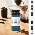thumbnail image 1 of Taza de café de acero inoxidable 304 | Tumbler térmico de viaje | Vaso térmico térmico y frío a prueba de fugas | Asa portátil | Múltiples colores (rojo, blanco, azul) | Coche, oficina, Viajero de, 1 of 6