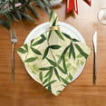 thumbnail image 2 of Napkin Satin Napkin 20*20Inchx4 Kitchen Towel Dinner Plate Towel Decorative Towel Napkin Tea Towel Suitable For Kitchen Table Green Bamboo Leaf, 2 of 8