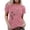 Red, variant on Crew Neck T Shirts For Women Dandelion Print Fashion Loose Short Sleeve Summer Tops Tees