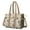Paw Prints And, variant on Teacher Tote Bag,Paw Print Dog Bone Teacher Utility Tote Bag,Large Work Tote Bags for Women with Multiple Pockets,Top Zipper Closure,13.8x10.6x6.7 Inch