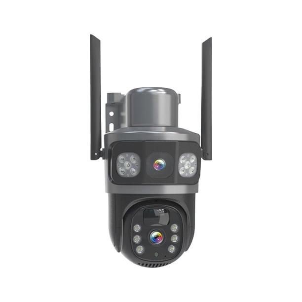 Electrónica Pisexur para hombres: mejore la seguridad de su hogar con nuestra cámara de vigilancia solar de doble lente para exteriores. Experimente monitoreo inalámbrico de 360 grados y precisión de
