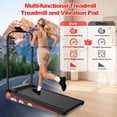 thumbnail image 3 of Leumius 2 in 1 Treadmill for Home/Office,300 Lbs Walking Pad Treadmill with Handle Bar and Adjustable Incline,Under Desk Treadmill with Remote Control,Black, 3 of 18