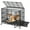 92*59*80cm, variant on 36 Inch Heavy Duty Dog Crate, Metal Escape Proof Dog Kennel Indoor with 3 Doors, Removable Tray, Large Dog Cage with Wheels for Large and Medium Dogs