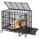 thumbnail image 1 of Yeshouse Jaula para perros a prueba de fugas, de metal resistente, con 3 puertas y bandeja extraíble, y ruedas con bloqueo para perros grandes y medianos con alta ansiedad, 1 of 8