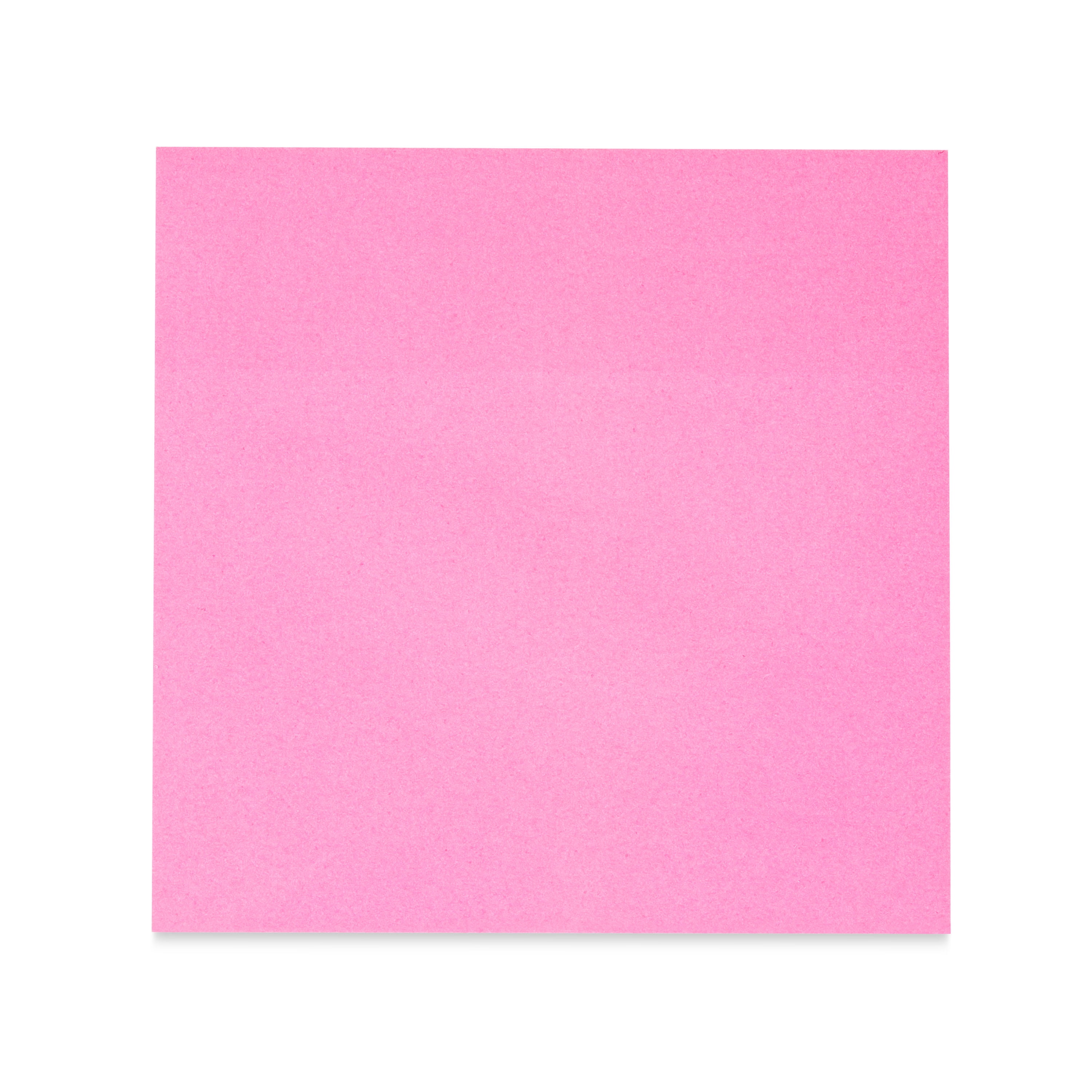 (8 pack) Pen+Gear Square Shaped Sticky Notes, 3" x 3", Magenta, 100 Sheets