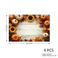 thumbnail image 3 of Jbralid Autumn Pumpkin Sunflower Fall Leaves Placemat Set of 4 for Home Kitchen Table Decor 12x18 inch, 3 of 4
