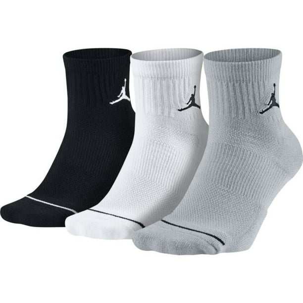 Nike - Nike Jordan Jumpman Dri-Fit Low Quarter Socks Multi 3 Pair ...