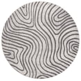 thumbnail image 2 of Safavieh Temple Sefton Abstract Area Rug, Ivory/Gray, 6'7" x 6'7" Round, 2 of 10