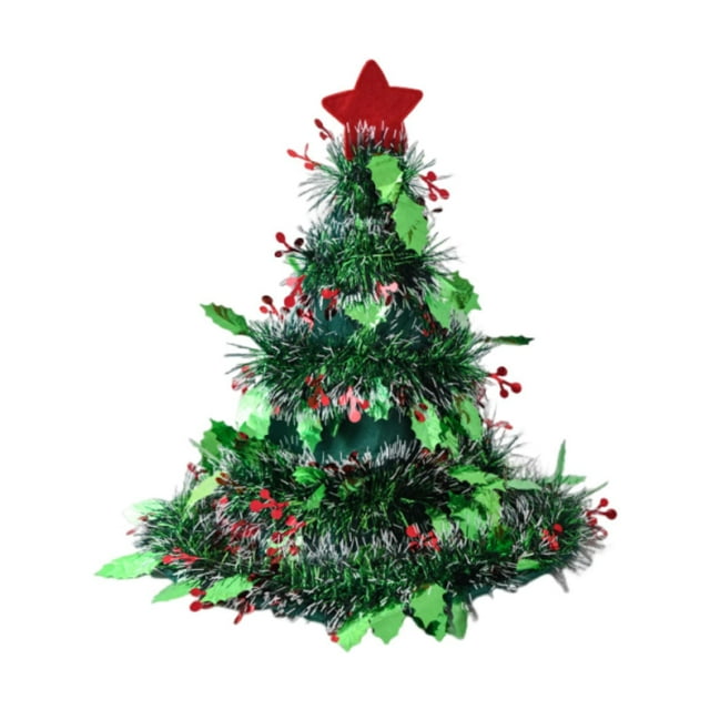 Sombrero para de Navidad Decorativo Adorno de Navidad Gorra Festiva para Decoración Sombrero con Lazo No Tejido Función Ornamentación Adecuado Verde