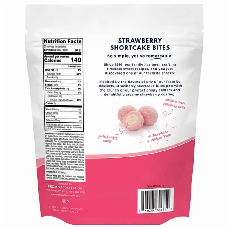 Edward Marc Chocolatier, Shortbread Cookie, 20 oz, Strawberry