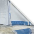 thumbnail image 3 of Ambesonne Alaskan Malamute Kitchen Curtains, Husky on Snow, 55"x45", Black White Pale Blue, 3 of 3