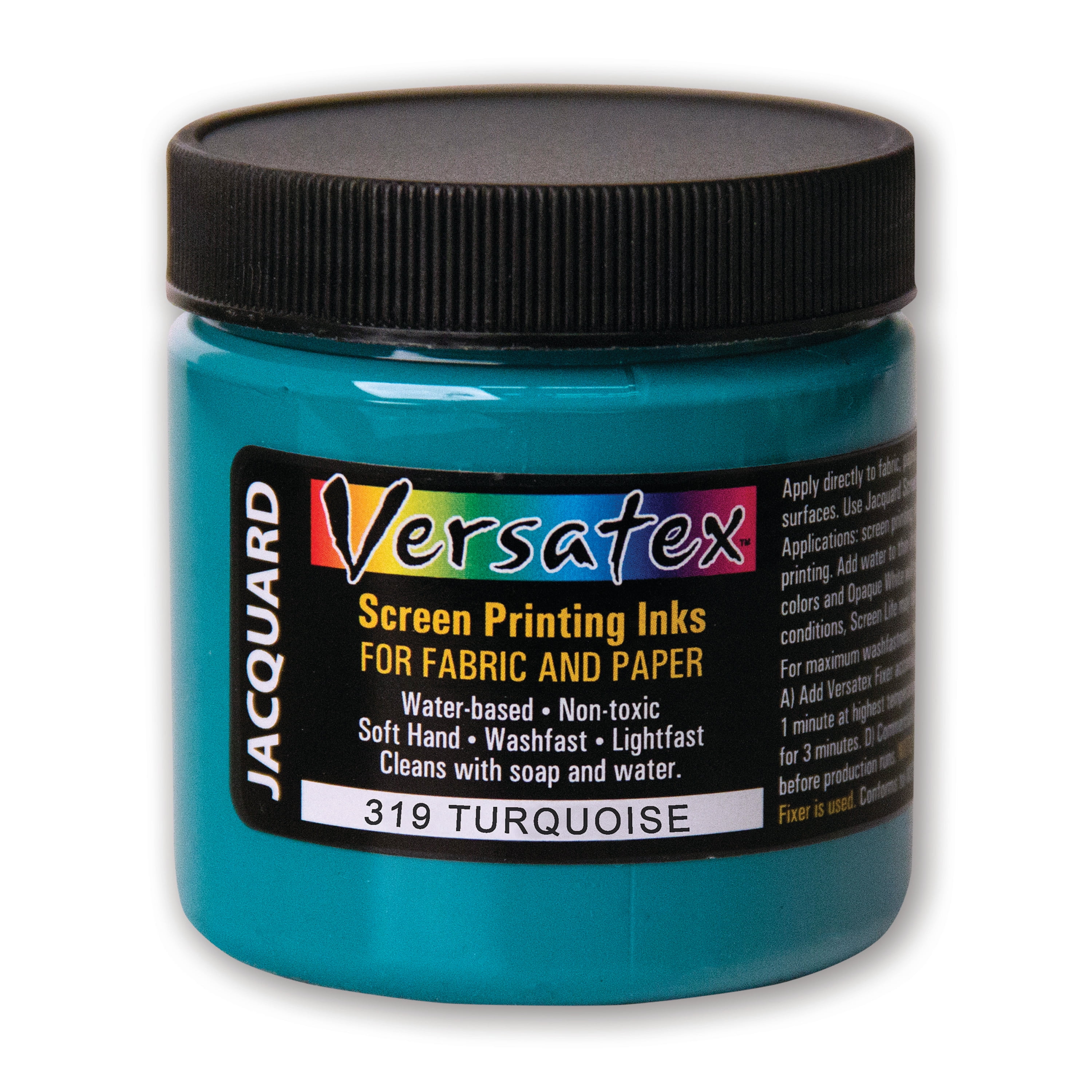 Jacquard Versatex Screen Printing Ink 4 Oz Turquoise Walmart Com