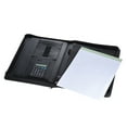 thumbnail image 7 of Multifunctional Professional Business Portfolio Padfolio Folder Document Case Organizer A4 PU Leather Zippered Closure with Calculator Card Holder Memo Note Writing Pad, 7 of 7