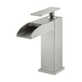 thumbnail image 3 of Concorde Single Hole, Single-Handle, Waterfall Bathroom Faucet in Brushed Nickel, 3 of 13