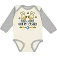 thumbnail image 3 of Inktastic 1st Easter Twin Boys Bunny Boys Long Sleeve Baby Bodysuit, 3 of 5