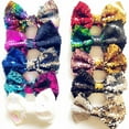 thumbnail image 5 of Yoyauz Double-sided Glitter Bow With Crocodile Hair Clip Sparkle Glitter  Hair Bow Suitable For girls, Toddlers, Children, 5 of 7