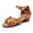 Jaune, variante sur Chaussures de Danse Tango à Talon Plat à Cinq Brins Tressées à Talon Bas avec Bride et Boucle pour Pratique Latine Sandales de Performance