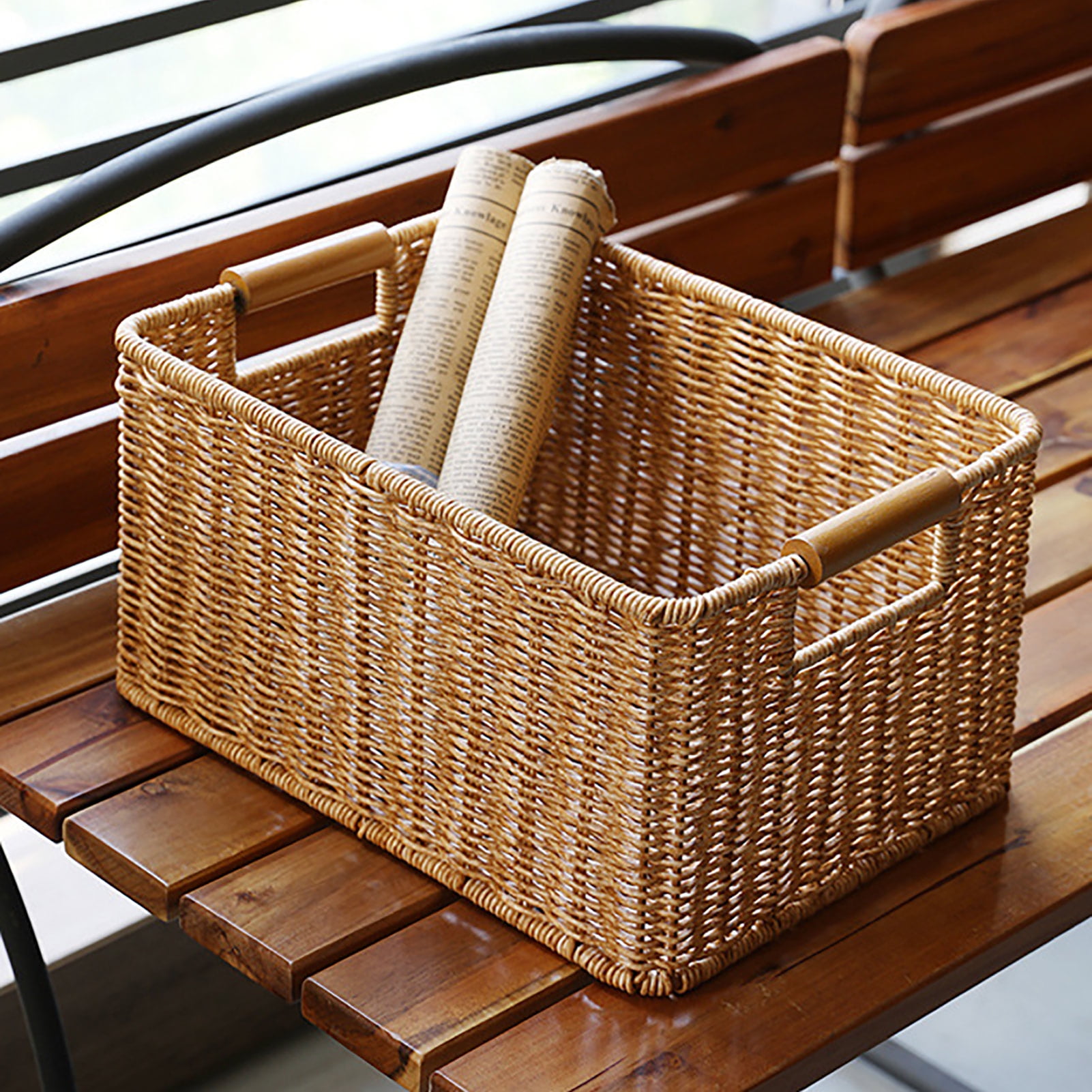 Large Rectangular Wicker Storage Baskets atelieryuwa.ciao.jp