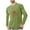 Green, variant on Chiccall Mens Christmas Printed T-Shirts Crew Neck Long Sleeve Stretch Winter Pullover Undershirt Loungewear