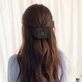 thumbnail image 6 of UNLLLL Flat Claw Hair Clip for Women, Solid Color Casual Elegant Hair Claw, Lightweight Plastic Hairpin for Thick or Thin Hair, for All Lengths Daily Styling and Work (Black), 6 of 6