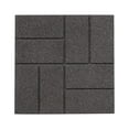 thumbnail image 6 of GroundSmart 16" x 16" x 3/4" Gray Dual-Sided Rubber Garden Patio Paver, 60 Pack, 6 of 12