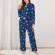 thumbnail image 2 of Balery Space Conjunto de Pijama con Estampado para Mujer, Conjunto de Dos Piezas con Manga Larga, Ropa de Dormir Suave con Bolsillos, Pijamas Cómodos-Medium, 2 of 7