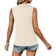 thumbnail image 4 of Tauxra Sleeveless Camisole Tops for Women， Loose Fit Summer Tank Top with Flowingy， Versatile Basic Cami for Casual Wear and Layering, 4 of 7