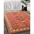 thumbnail image 3 of Ahgly Company Machine Washable Indoor Rectangle Traditional Peru Brown Area Rugs, 7' x 10', 3 of 7