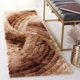 thumbnail image 4 of SAFAVIEH Courtney Abstract Shag Area Rug, Mink, 5' x 8', 4 of 11