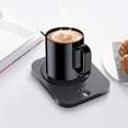 thumbnail image 3 of Desk Coffee Warmer, Lightweight Auto Power Off Electric Mug Warmer Uniform Heating Temperature Setting Memory  For Cans For Home, 3 of 8