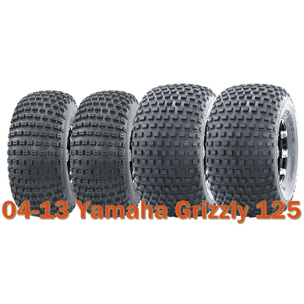 0413 Yamaha Grizzly 125 Full Set ATV Tires 20x78 & 22x118 4PR