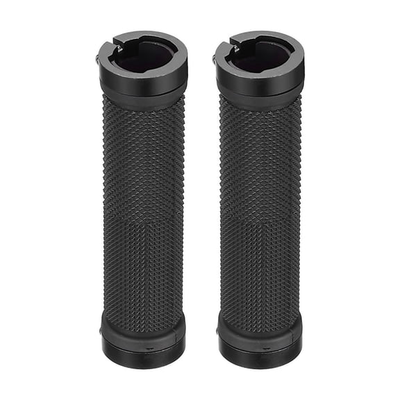 J-167 Black 22.2Mm Bike Handle Cover Rubber Ergonomic Design Bar Plugs Non Slip Grip Comfortable