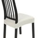 thumbnail image 1 of Fundas elásticas de asiento SearchI para sillas de comedor, juego de 4 unidades, color crema, 1 of 7