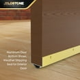 thumbnail image 2 of JELOSTONE U-Shaped Aluminum Door Bottom Shoes(Gold) - Fire Rated - 1-3/4"W x 1-1/8"H x 36"L Weather Stripping Seal for Exterior Doors, Vinyl Insert, JS-217DV, 2 of 5