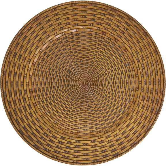 Natural Look Faux Rattan Charger Plate (Set of 4)