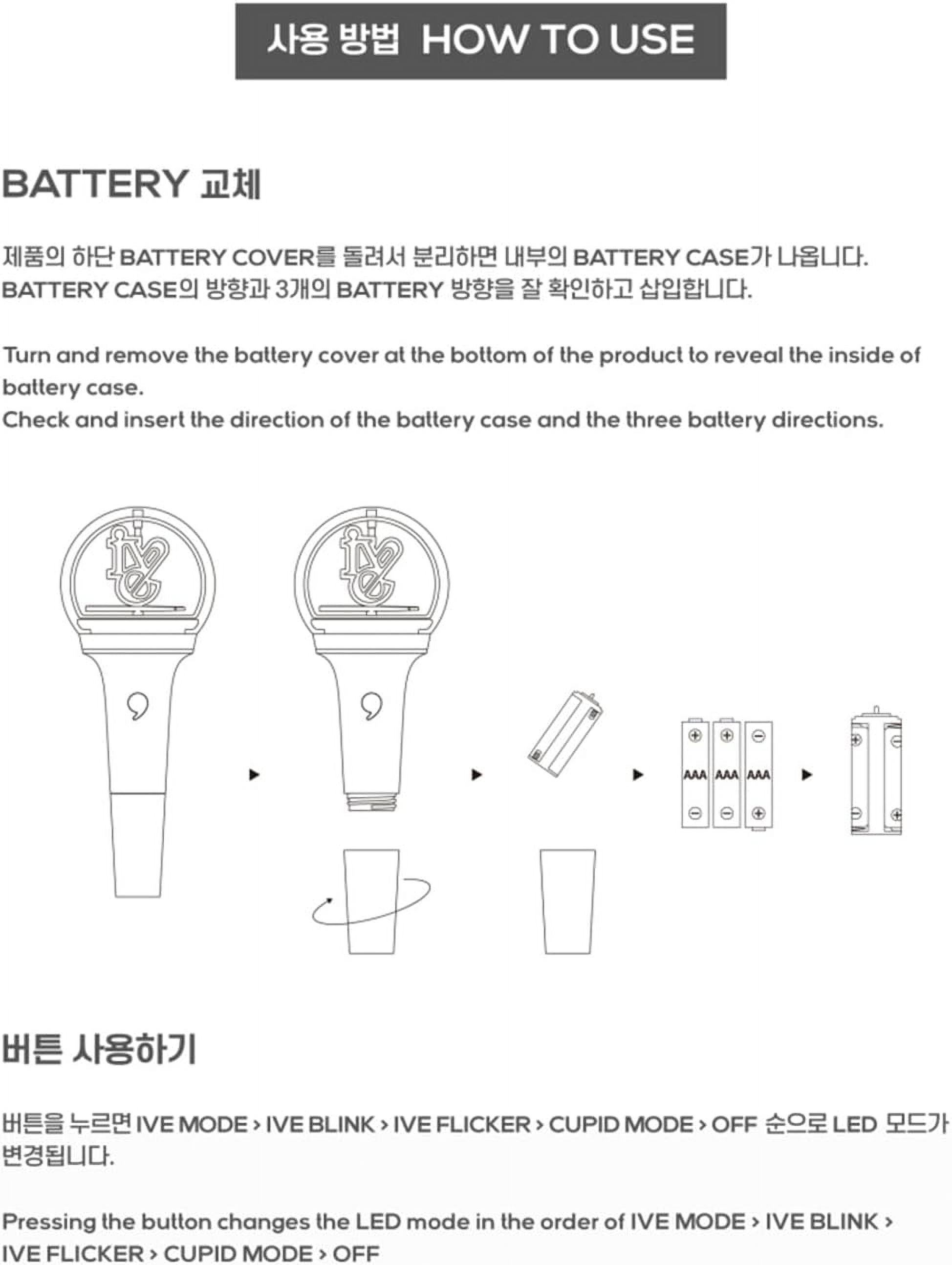 IVE Lightstick Offical Light Stick with Photocards (Ver1