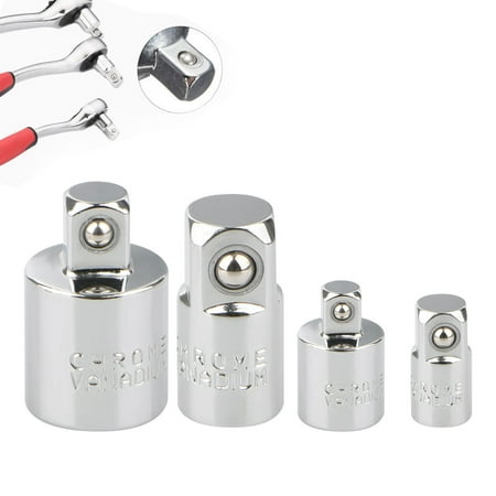 - EEEKit 4-Pack 1/2 inch Drive Ratchet Socket Adapter and Reducer Air Impact Set CRV Steel Converter Set Tool Kit, 1/2