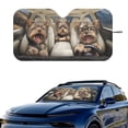 thumbnail image 2 of Xixirimido Car Windshield Sun Shade Foldable Sun Visor for Front Window Sunshade Universal Fit Most Truck SUV Vans Car Interior Accessories, Cute Yorkshire Terrier, 2 of 8
