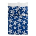 thumbnail image 2 of Makers Collection Sea Star Navy Cotton 3-Piece Quilt Set, Full/Queen, 2 of 8