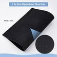 thumbnail image 4 of Anti Skid Rubber Shoes Bottom Wear Resistant Raised Grain Repair Sole Pad for Boots Leather Shoes Rectangle Black 285x382x2mm, 4 of 9