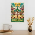 thumbnail image 3 of Rio De Janeiro Carnival Retro Travel Poster Vintage Brazil Tourism with Parades & Samba Canvas Poster, 3 of 8