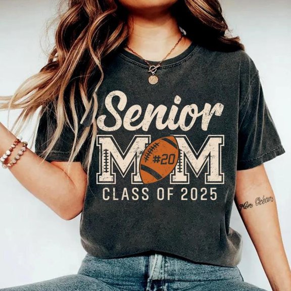 Senior Mom 2025 Football Mommy Class Of 2025 Graduation Tshirt Senior Football Mom 2025 Sh