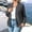 Dark Gray, variant on Bomber Jacket Women Casual Long Sleeve Zip Up Fall Outerwear Lightweight Classic Cropped Sweatshirt Trendy Fashion Windbreaker Coats